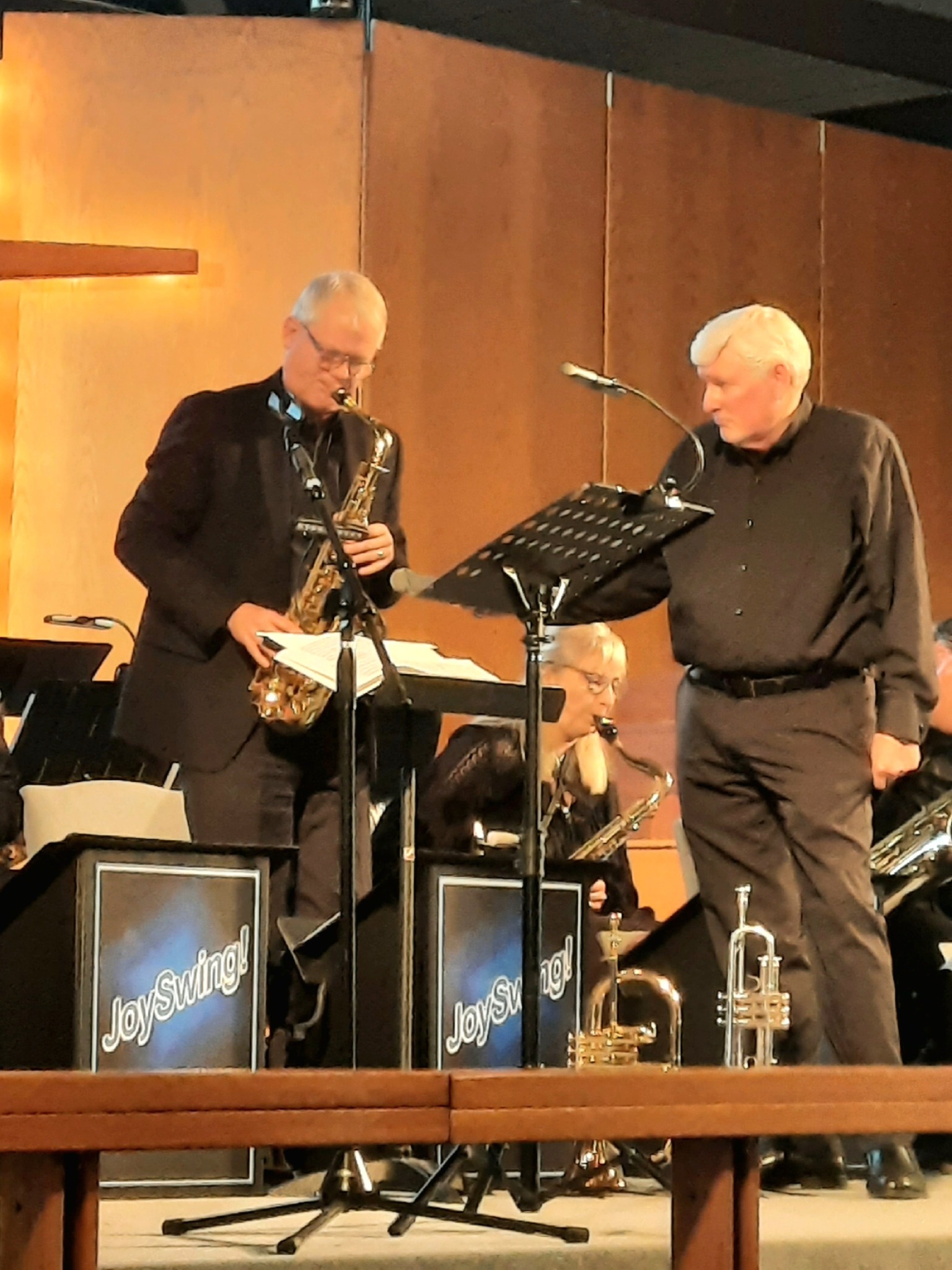 JoySwing Jazz Orchestra performing at Greenwood UMC